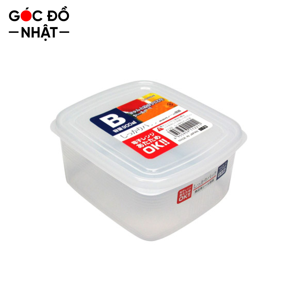 Hộp đựng thực phẩm NAKAYA 900ml hình chữ nhật nội địa Nhật Bản