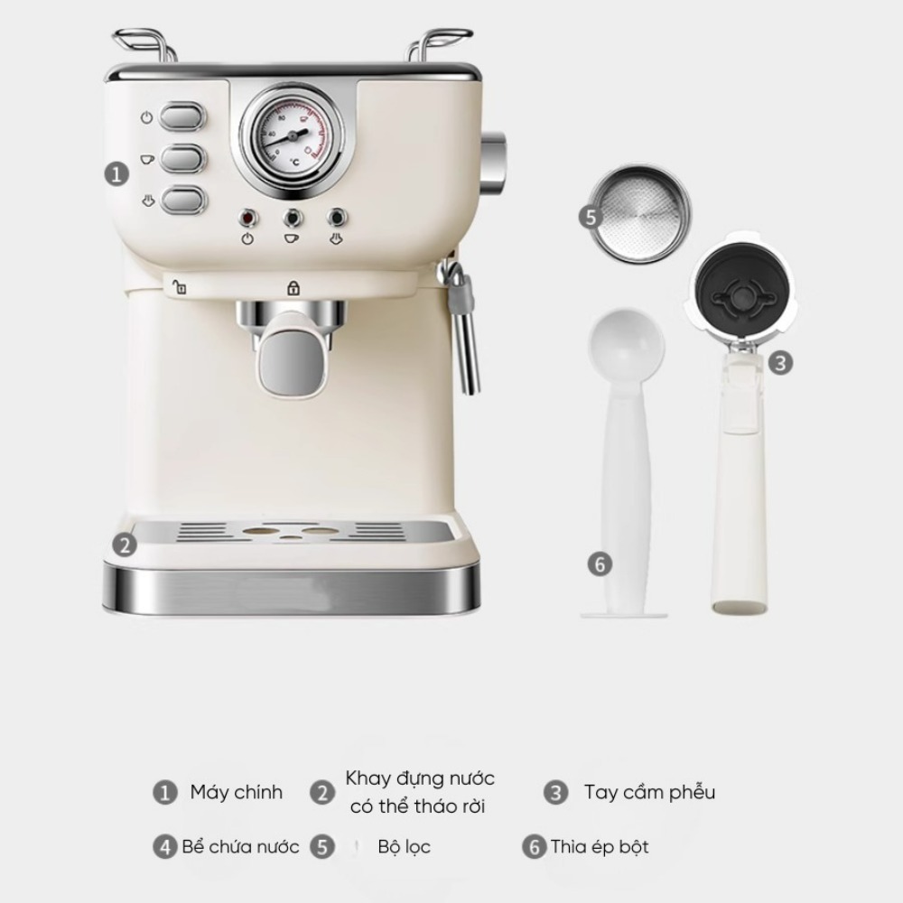 Máy Pha Cà Phê Espresso CM3120 Tự Động Cao Cấp Tạo Bọt Sữa Pha Cappuccino Cho Văn Phòng Gia Đình | BigBuy360 - bigbuy360.vn
