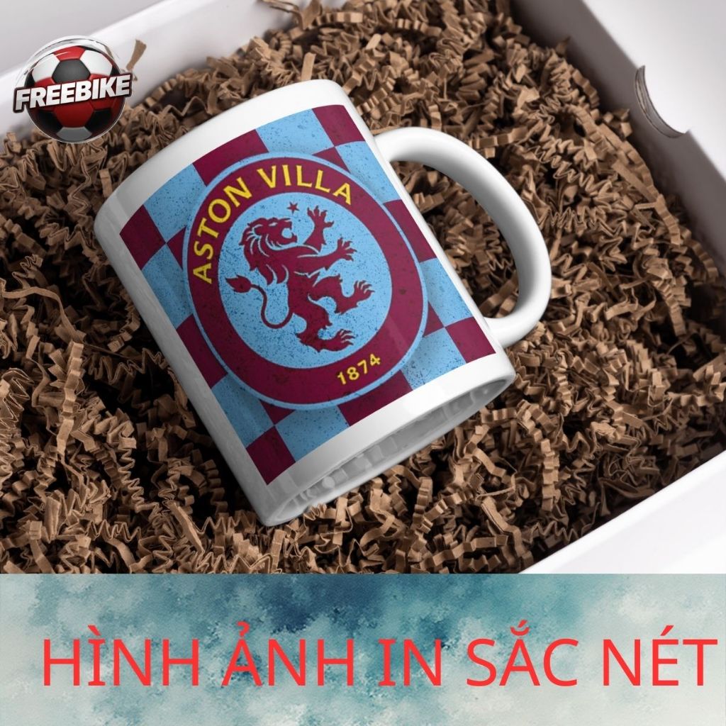 LY SỨ IN CAO CẤP HÌNH LOGO ASTON VILLA