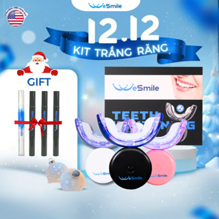   RẺ VÔ ĐỊCH  Kit trắng răng WESMILE máy làm trắng răng tại nhà nâng 3 - 6 tone và giảm ê buốt răng - WESMILE VN 
