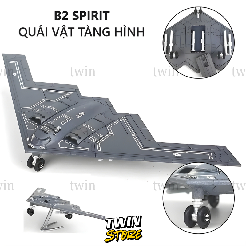 Mô hình Lắp ráp Máy bay B2 Spirit và Xe tăng Trực thăng Các loại Sưu tầm Quà tặng Trang trí M1 TW