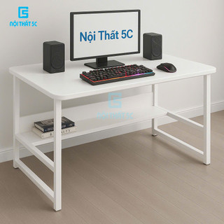  Bàn làm việc kích thước lớn khung sắt sơn tĩnh điện chịu lực cao bàn vi tính hoặc bàn học làm việc lắp ráp dễ dàng 