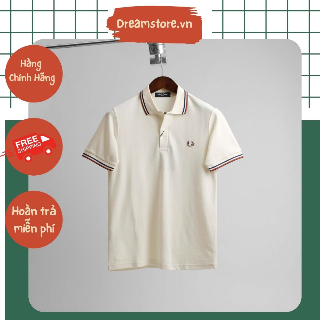 Áo Polo Fred Perry Kem Viền Hàng Chính Hãng | Dream Store