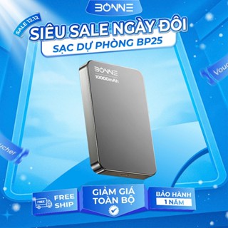    HỎA TỐC   Sạc Dự Phòng BP25 Siêu Mỏng Chính Hãng By Bonne TECHNOLOGIQUE Sạc Dự Phòng Siêu Mỏng 