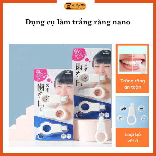 Bộ 3 Cái Dụng Cụ Lau Răng Cho Trẻ Tẩy Mảng Bám, Bọt Biển Nano, Tế Bào Chết