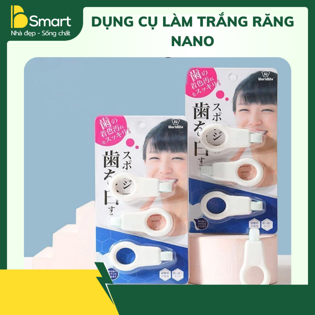 Bộ 3 Cái Dụng Cụ Lau Răng Cho Bé Loại Bỏ Mảng Bám, Tartar, Tẩy Bọt Biển Nano, An Toàn Cho Răng