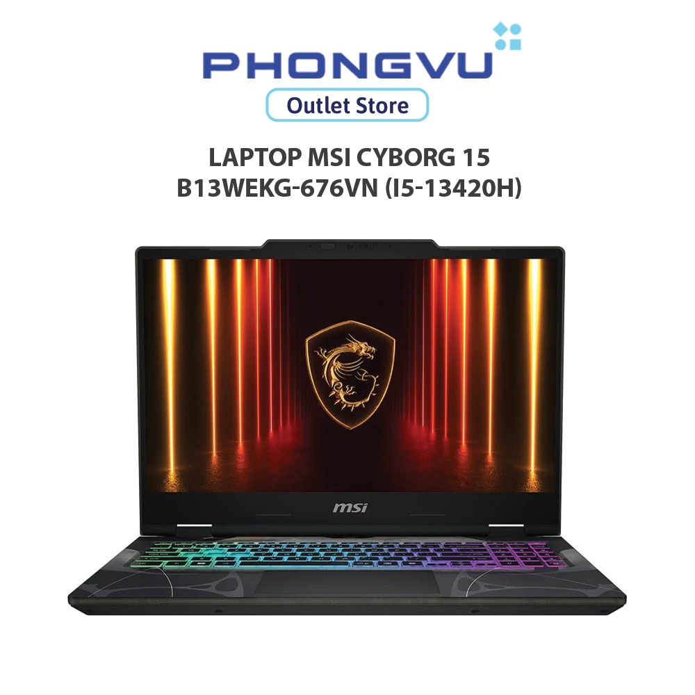 Laptop MSI Cyborg 15 B13WEKG-676VN (i5-13420H) (Đen) - Bảo hành 24 tháng