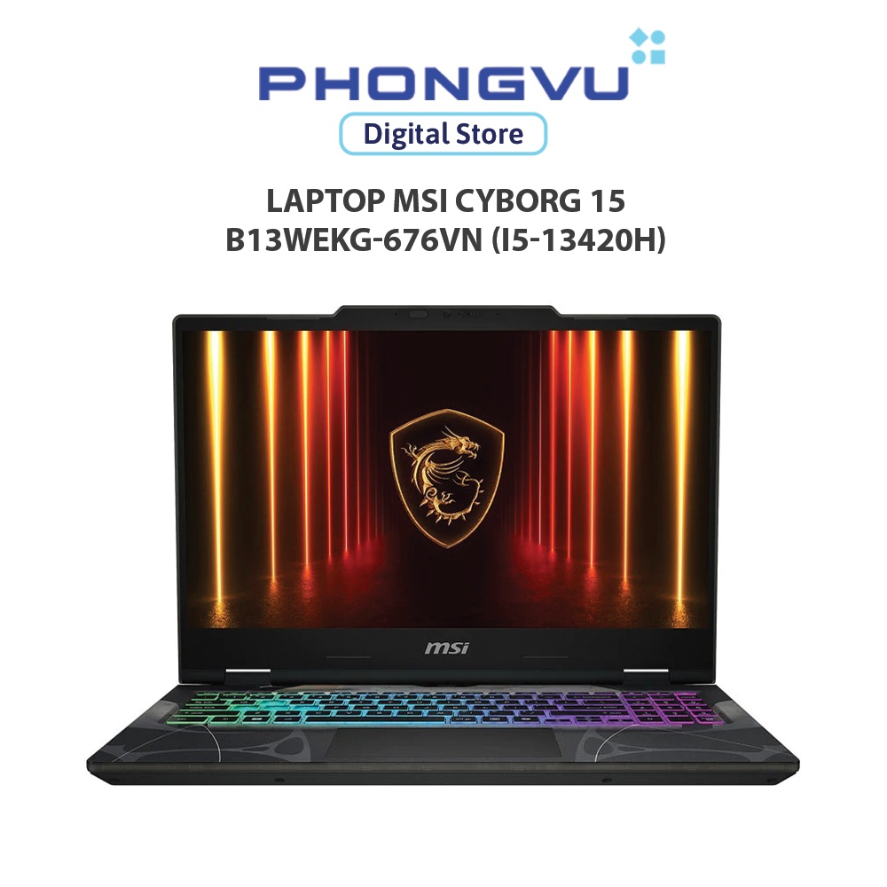 Laptop MSI Cyborg 15 B13WEKG-676VN (i5-13420H) (Đen) - Bảo hành 24 tháng
