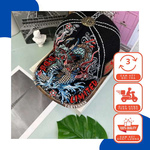 Nón Four 41 Rồng Limited Hình Full Thêu