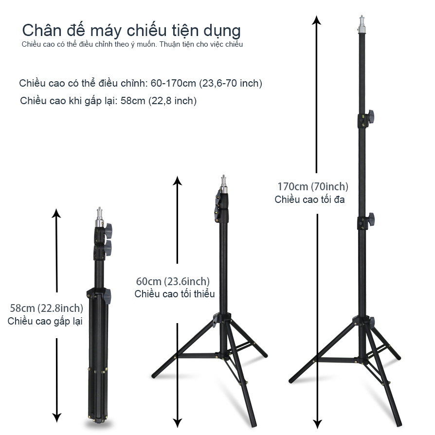 Giá đỡ máy chiếu HY300PR/320MINI/670 đa năng có thể gập lại đầu giường có thể thu vào để bàn chân máy chiếu Đầu đứng 1/4 | BigBuy360 - bigbuy360.vn