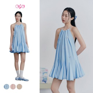  Set áo yếm suông xếp li phối cúc kèm quần Farida nhiều màu thoáng mát nữ tính OLV 