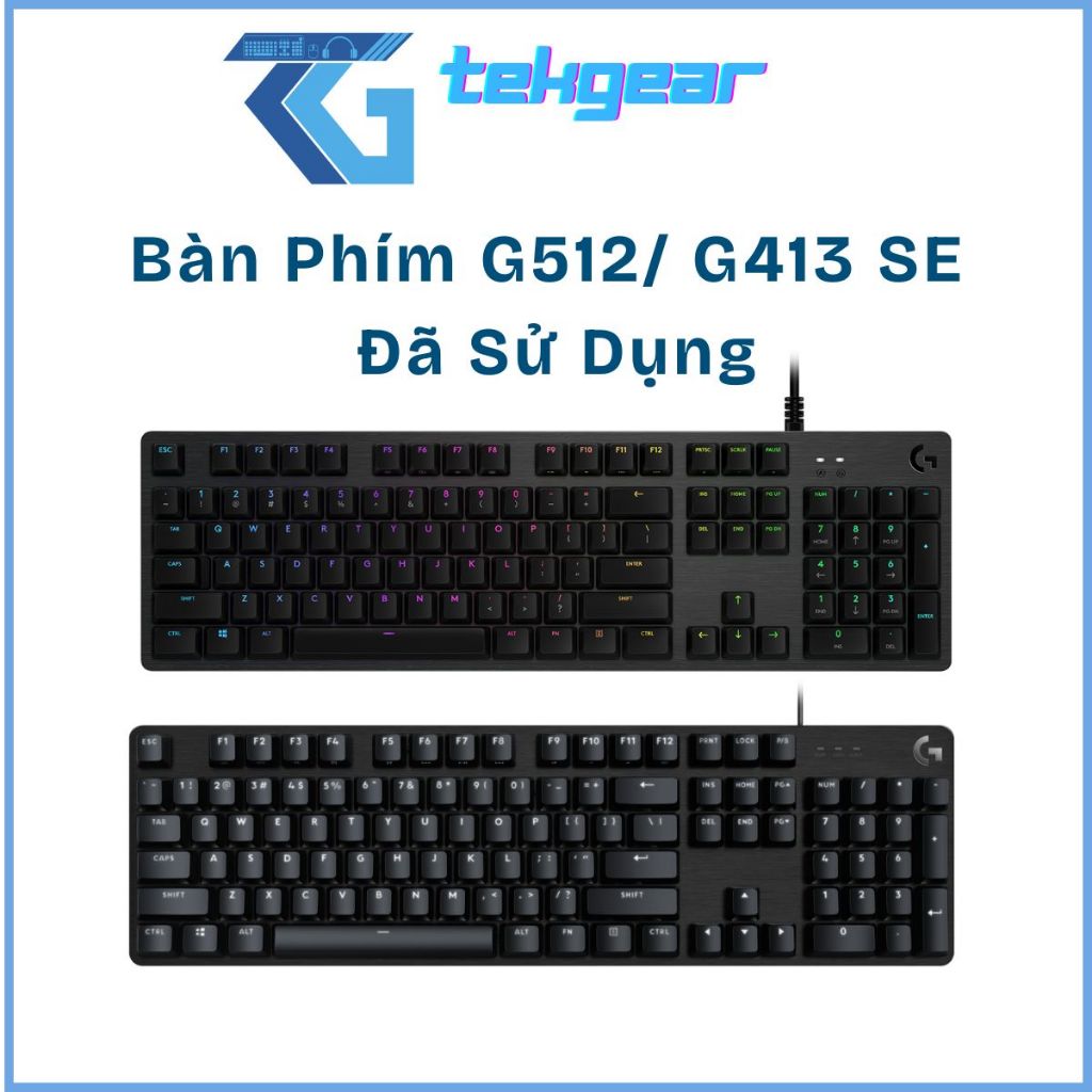 Bàn Phím Cơ Logitech G512 / G413 SE – Hàng Đã Qua Sử Dụng