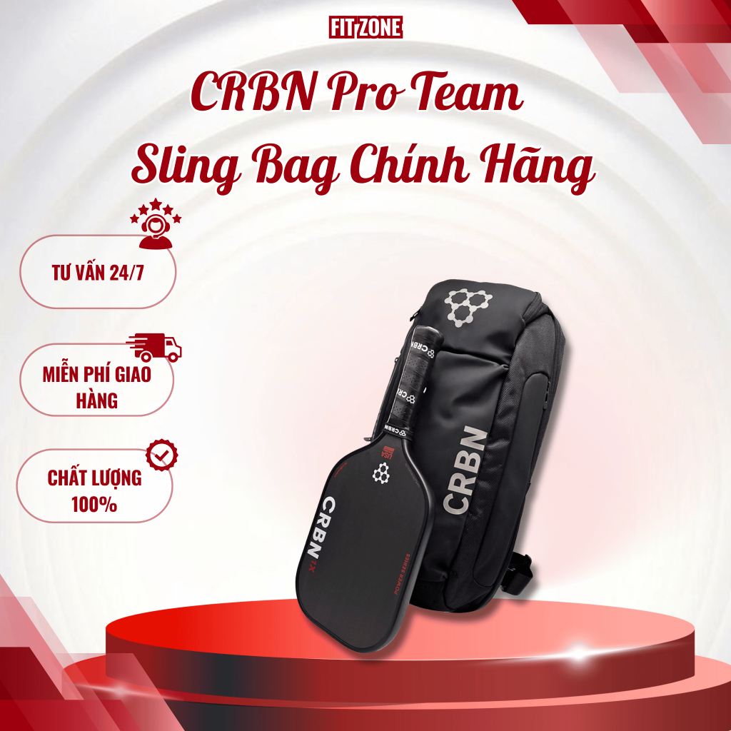 Túi Đeo Chéo CRBN Pro Team Sling Bag Chính Hãng – Đựng Vợt Pickleball, Chống Nước, Nhẹ & Bền