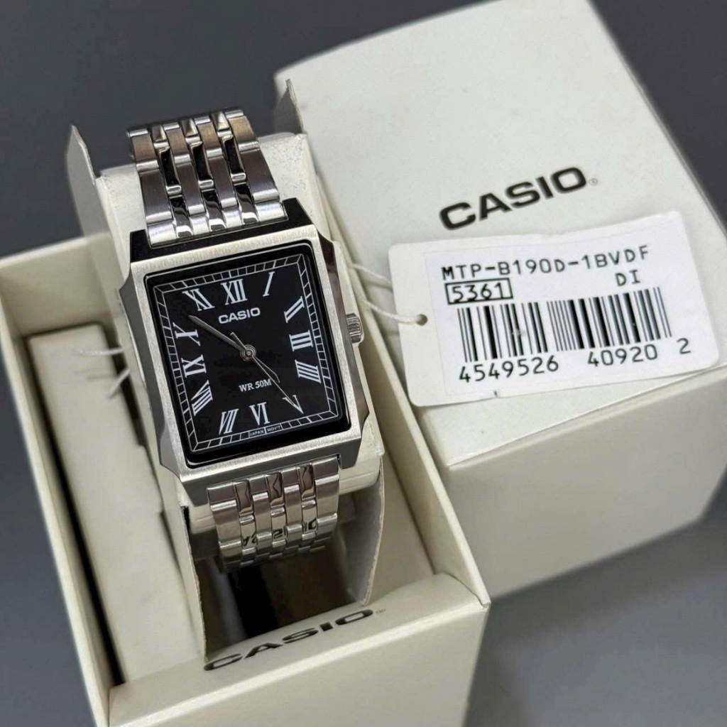 Đồng Hồ Casio Nam MTP-B190 Dáng Tank Mặt Kính Khoáng 41*31.5mm Chống Nước Chính Hãng | BigBuy360 - bigbuy360.vn