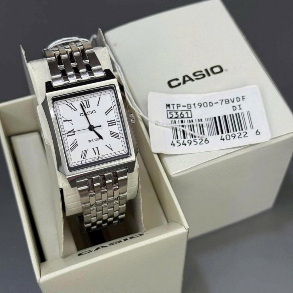 Đồng Hồ Casio Nam MTP-B190 Dáng Tank Mặt Kính Khoáng 41*31.5mm Chống Nước Chính Hãng | BigBuy360 - bigbuy360.vn
