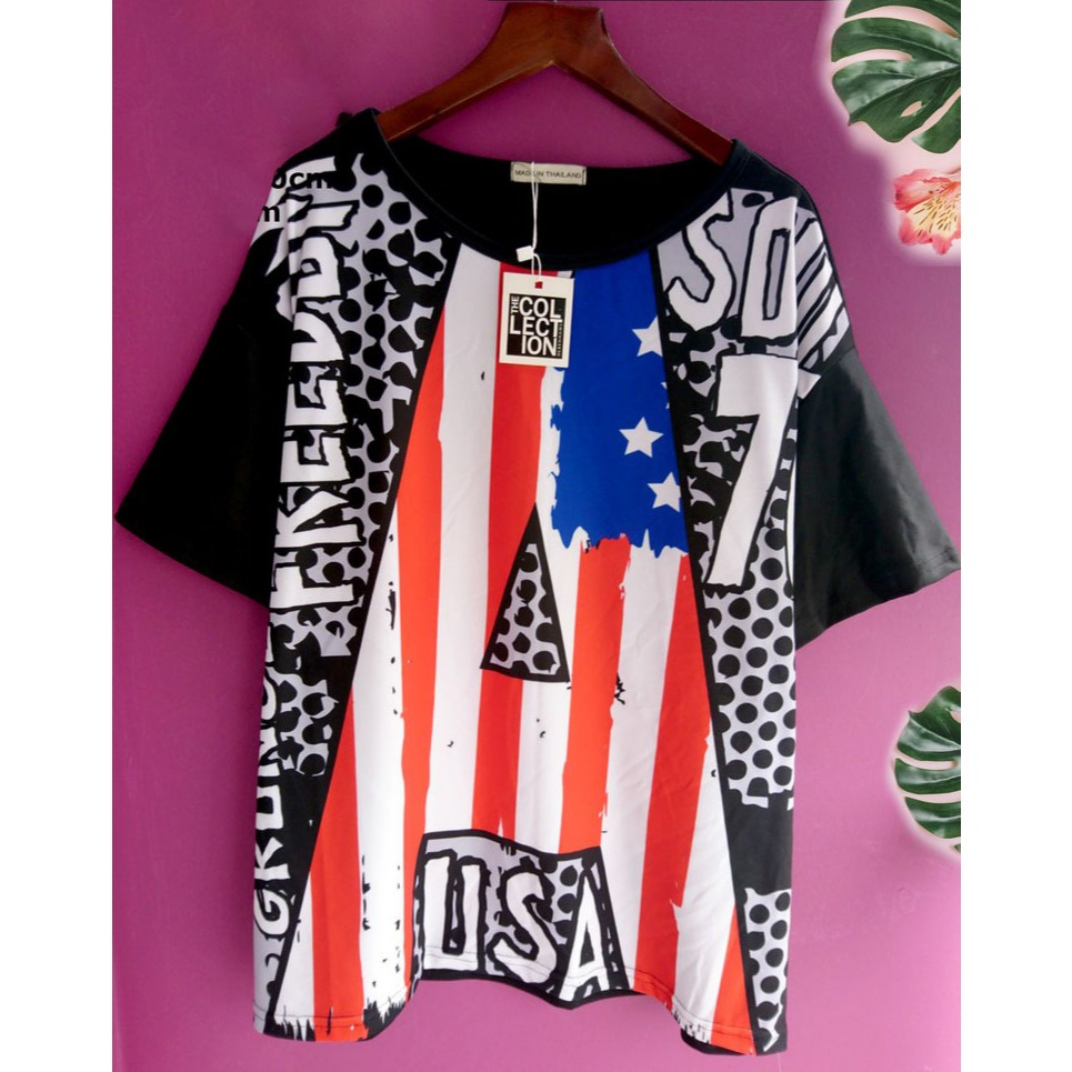 áo cờ mỹ bigsize KY85