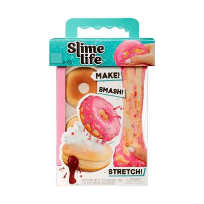 Đồ Chơi Bộ Làm Bánh Donut Slime – Kem Hồng & Nhân Mứt Dâu SLIME LIFE 545187-C