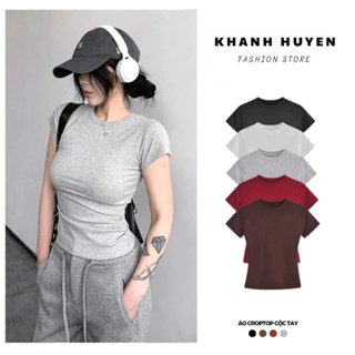 Áo thun cotton cộc tay dành cho nữ KH312 siêu dễ mặc tôn dáng ôm body 