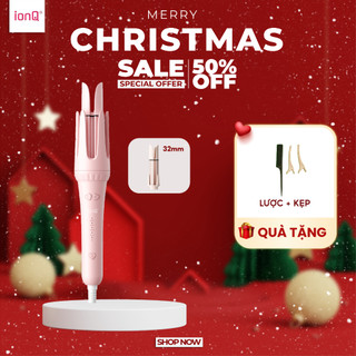   MỞ BÁN  Máy uốn tóc làm xoăn tự động ionQ Wavy Lite trục 32mm xoăn sóng lơi 200 triệu ion âm chăm sóc tóc 