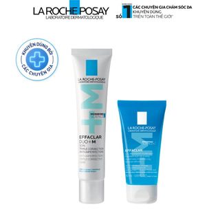   ĐỘC QUYỀN HANNAHOLALA    Bộ đôi sạch sâu giảm mụn nhanh sau 8H La Roche Posay Effaclar 40ml 