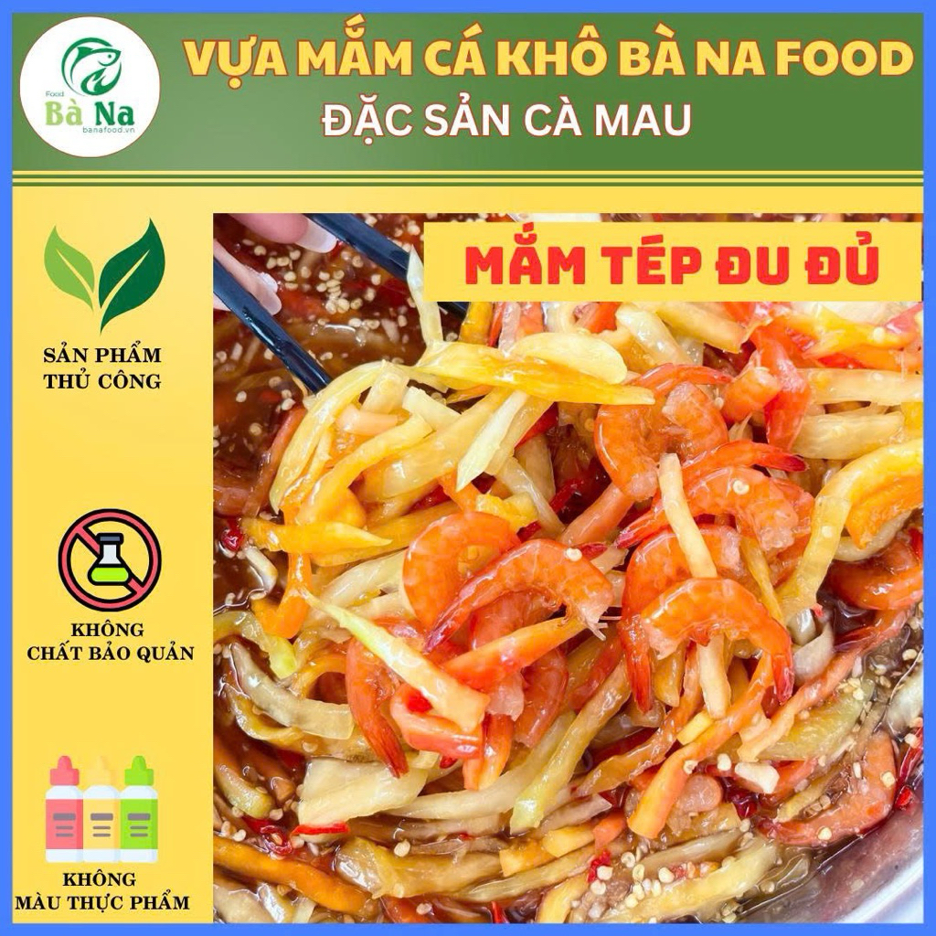 Mắm tép đất trộn đu đủ - Đặc sản Cà Mau -  Đậm vị quê nhà, thơm nức mũi, ăn là ghiền - Bà Na Food