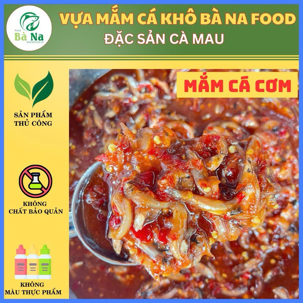 Mắm cá cơm nguyên chất thơm ngon săn chắc thịt - Bà Na Food