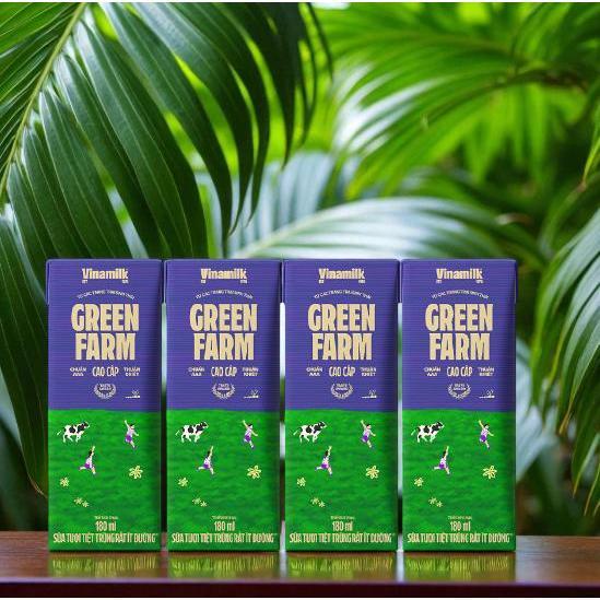Sữa tươi Vinamilk Green Farm Rất ít đường 110-180ML