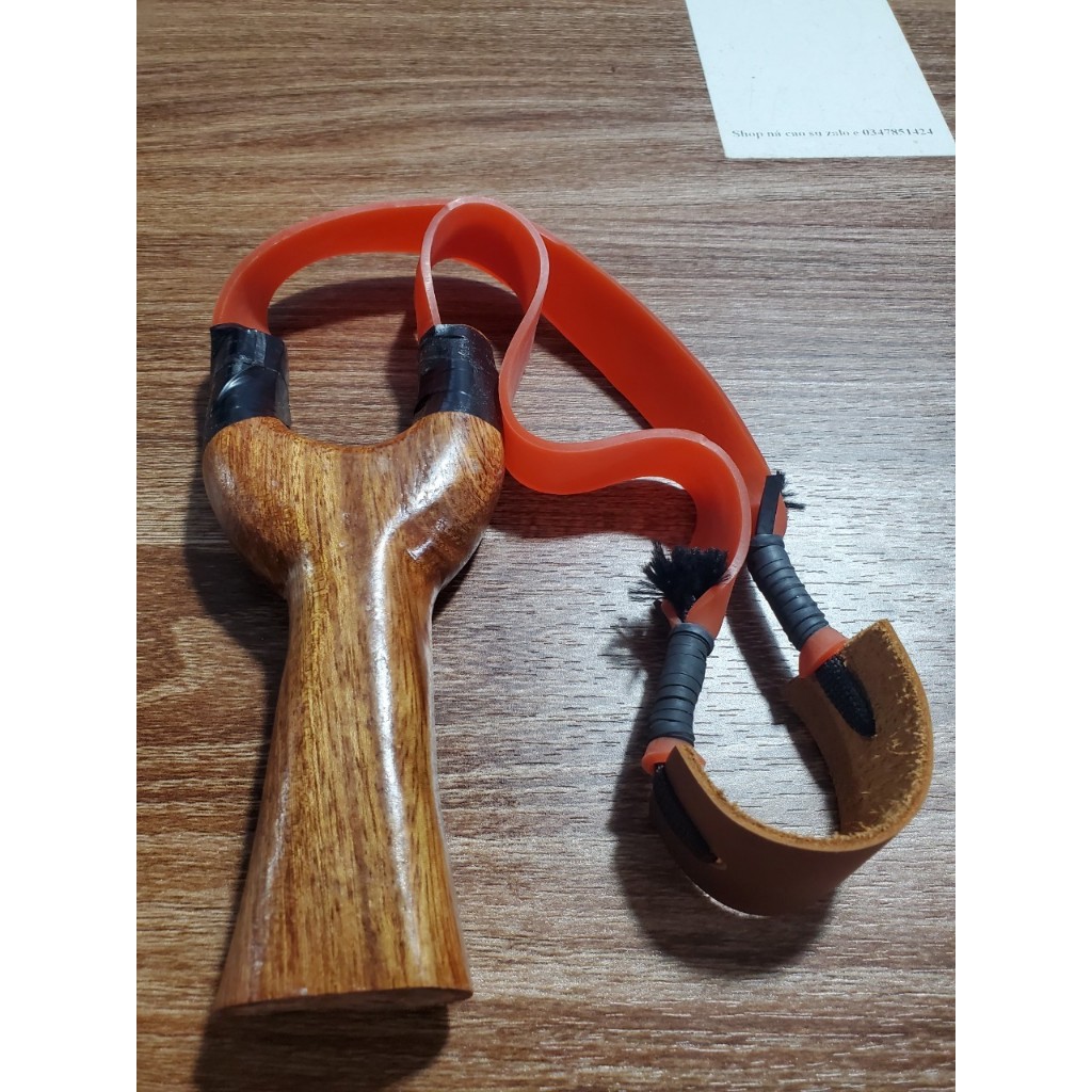 Ná cao su gỗ căm - xe +1 dây sỏi dày 2mm
