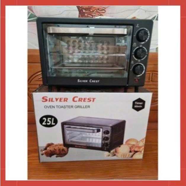 LÒ NƯỚNG CỠ TRUNG 25 LÍT TỰ ĐỘNG SILVER CREST – CHÍNH HÃNG, BẢO HÀNH 12 THÁNG