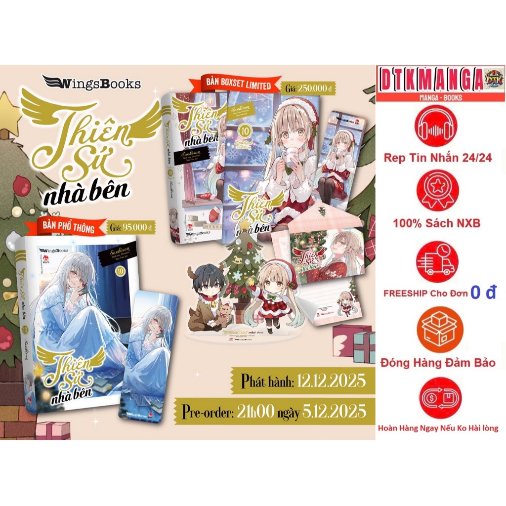 Truyện - Thiên Sứ Nhà Bên – Tập 10 9 8.5 8 7 1 2 3 4 5 5.5 6 Bản Giới Hạn + poster