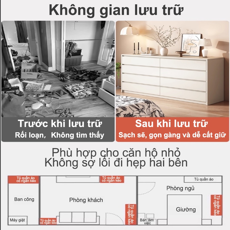 ALVIN Tủ đựng đồ đa năng Sức chứa lớn chống ẩm và chống nấm mốc trang trí phòng | BigBuy360 - bigbuy360.vn