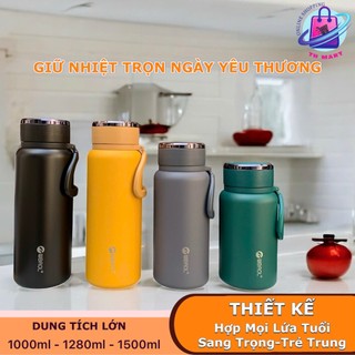  Bình giữ nhiệt BAOL L49 inox 304 giữ nhiệt 24h 1000ml 1200ml 1500ml Nắp titan cao cấp 