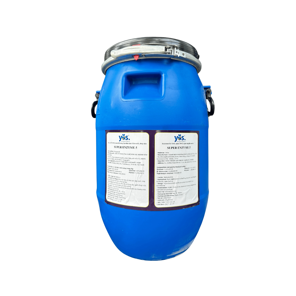 Super Enzyme 5 ( Sản phẩm enzyme bổ sung thức ăn cho chăn nuôi, thủy sản) Thùng 25 kg