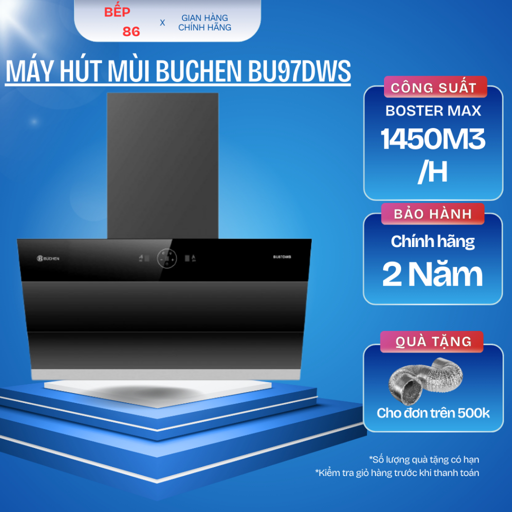 Máy hút mùi Buchen BU87DWB