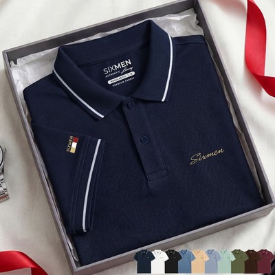 Áo polo nam cao cấp SIXMEN [Tặng Kèm Hộp Quà Xịn] vải cá sấu FeelMax thoáng mát -  Polo PRIMEI