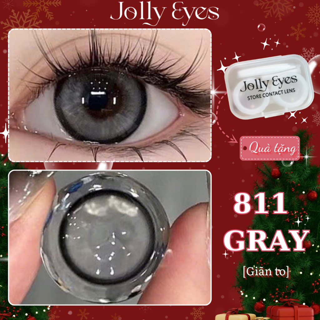 Lens cận 811 Gray 14.5mm Kính áp tròng JOLLY EYES