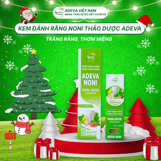  Kem Đánh Răng Thảo Dược NONI Adeva - Trắng răng Ngăn Ngừa Hôi Miệng Hỗ trợ giảm ê buốt Viêm Nướu 