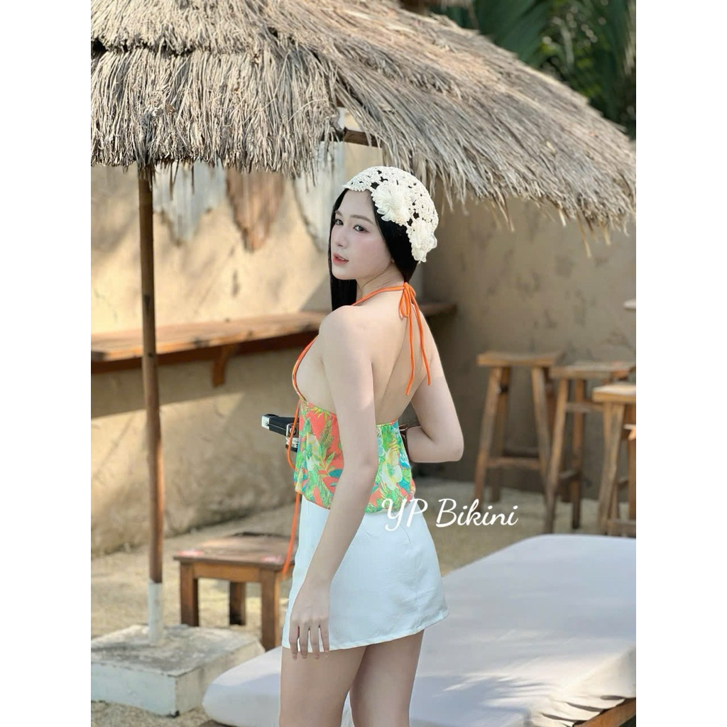 YP Bikini . Áo cổ yếm nữ hở lưng khoe dáng gợi cảm đi biển , đi dạo phố | BigBuy360 - bigbuy360.vn