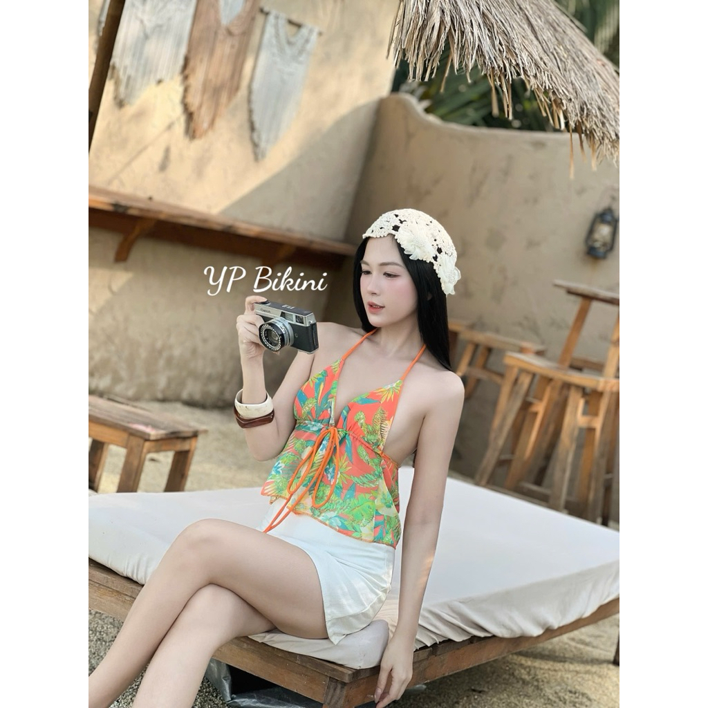 YP Bikini . Áo cổ yếm nữ hở lưng khoe dáng gợi cảm đi biển , đi dạo phố | BigBuy360 - bigbuy360.vn