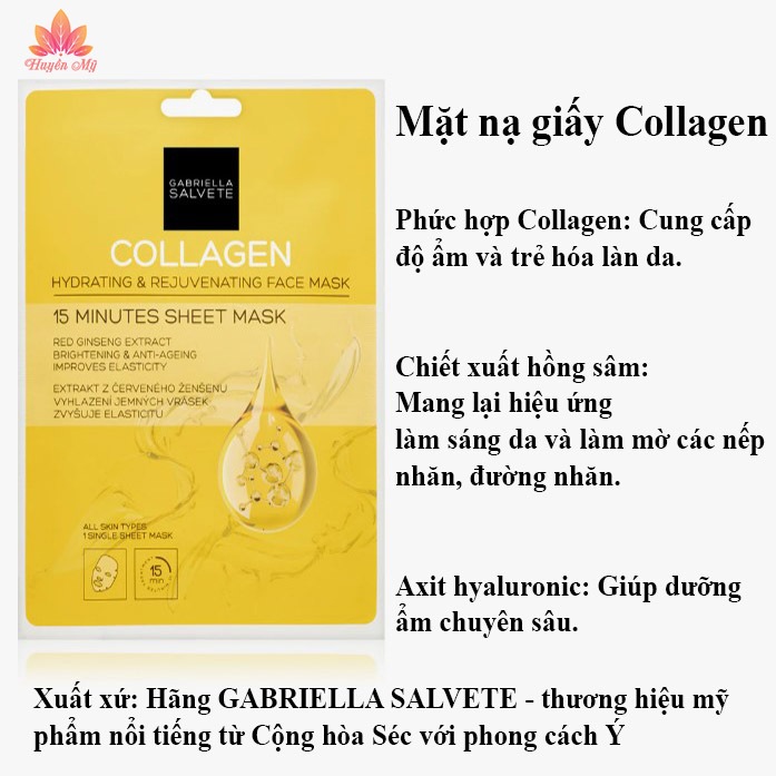 Mặt Nạ Collagen HA Hãng Gabriella Salvete