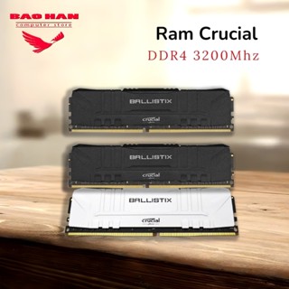 RAM Crucial 8GB DDR4 Bus 2666/3200 MHz mới bảo hành 3 năm