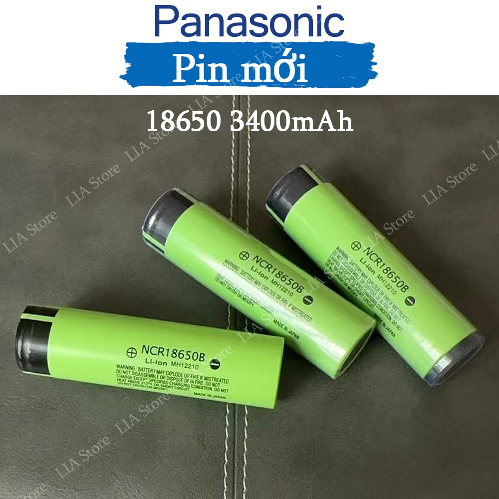 Mới 100% Pin 18650 Panasonic 3400mAh 3.7V 5A - Chính hãng Nhật Bản