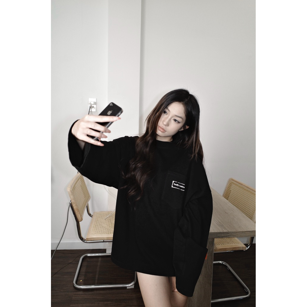 Áo Thun Tay Dài TRAFFY 77Fragile -THIS SIDE UP Form Oval Stargirl/ Starboy Cotton 2 Chiều Unisex | BigBuy360 - bigbuy360.vn