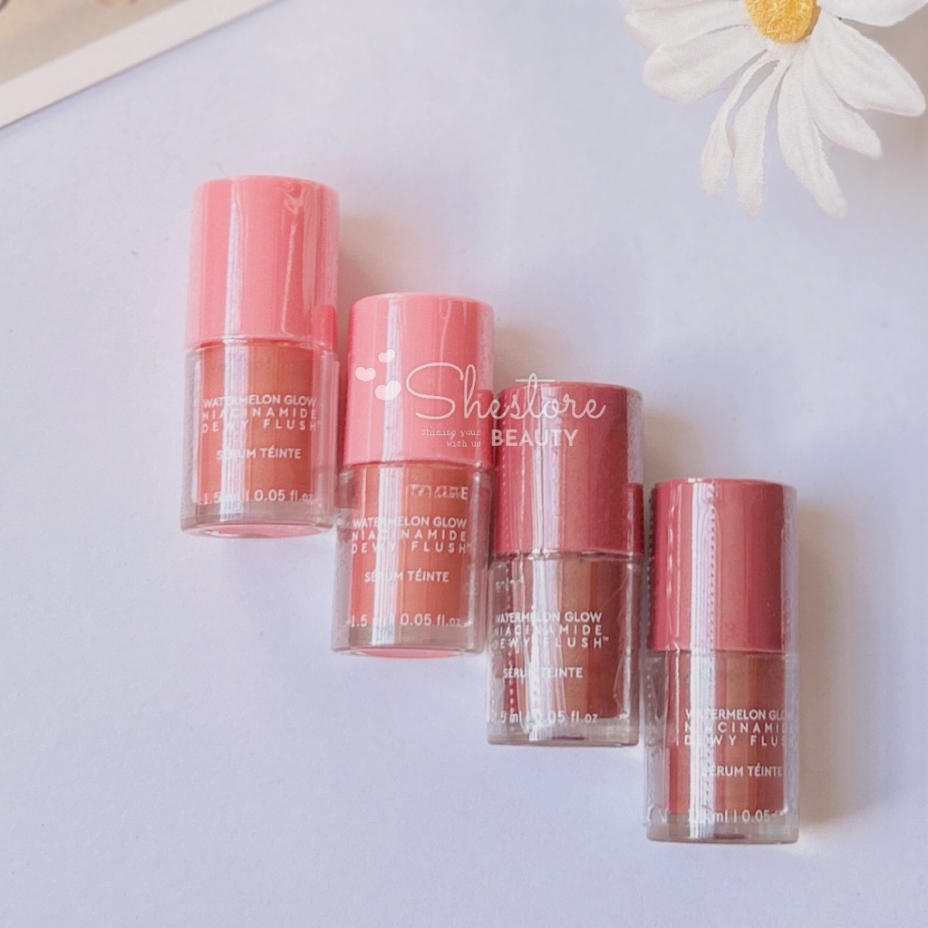 [Bill US] Má hồng dạng serum Watermelon Glow Dewy Flush màu Watermelon / Berry mini 1.5ml