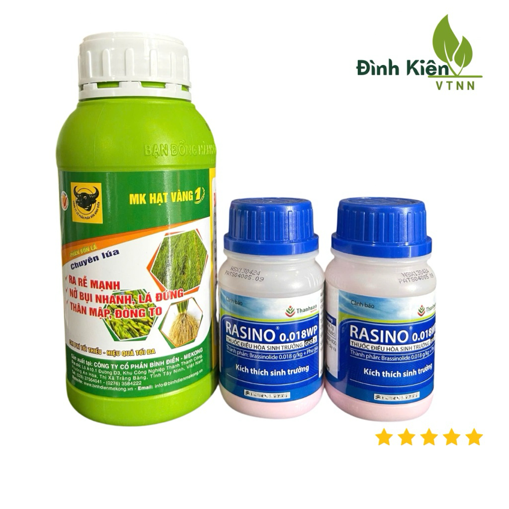 Combo 1 chai Ra Rễ Đầu Trâu và 2 chai Rasino Thanh Sơn. Giúp cây ra rễ, nở bụi, đẻ nhánh, chống stre