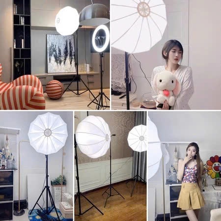 Bộ Đèn Studio, Đèn Livestream BD400s, Giúp Ánh Sáng Mềm Mại-Chụp Ảnh Chuyên Nghiệp-Công Suất 200W