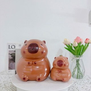 [MUA 1 TẶNG 1 NHỎ] Heo đất chuột Capybara hot trend, Heo đất tiết kiệm cute - XLĐ42