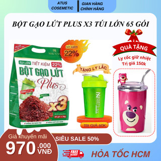  Túi lớn 65 gói  Bột gạo lứt  PLUS NHƯ Ý giảm cân lợi sữa lấy lại vóc dáng hiệu quả 