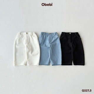  Quần Jeans Dáng Suông Obebi Thời Trang Hè Thoải Mái Cho Bé Trai Bé Gái Q227.3 