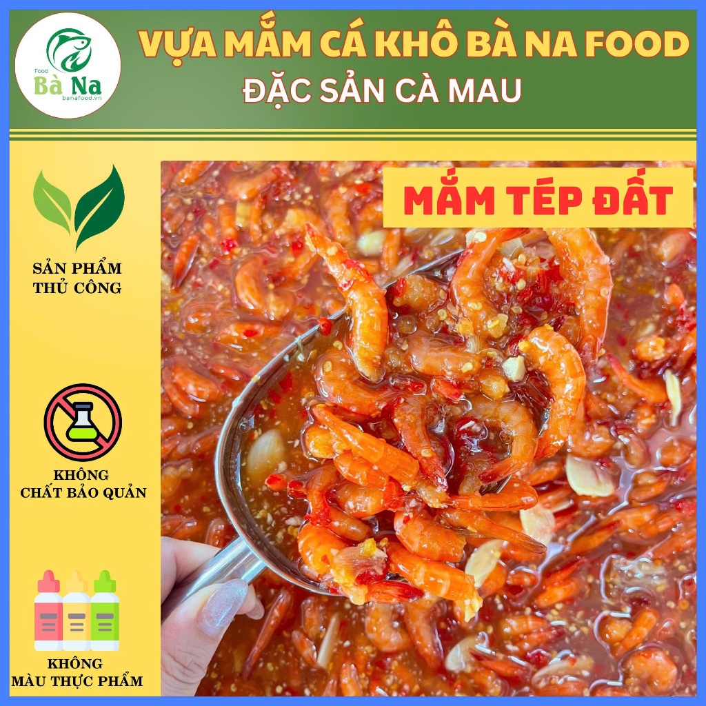 Mắm tép đất thơm ngon đậm vị - Đặc sản Cà Mau - Không chất bảo quản, sạch sẽ, an toàn - Bà Na Food